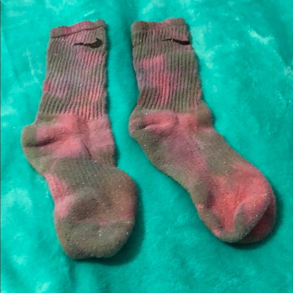 Tie Dyed Nike Crew Socks - 1 Pair